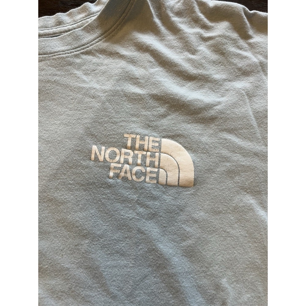 The North Face Shirt Mens XL‎ Blue Short Sleeve Outdoor Never Stop Exploring - Picture 2 of 5